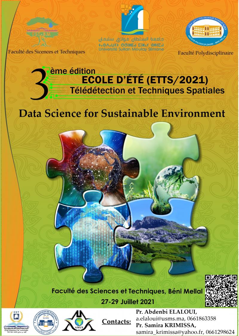 La troisième édition de l’école de printemps en Télédétection et Techniques Spatiales (ETTS 2021) 